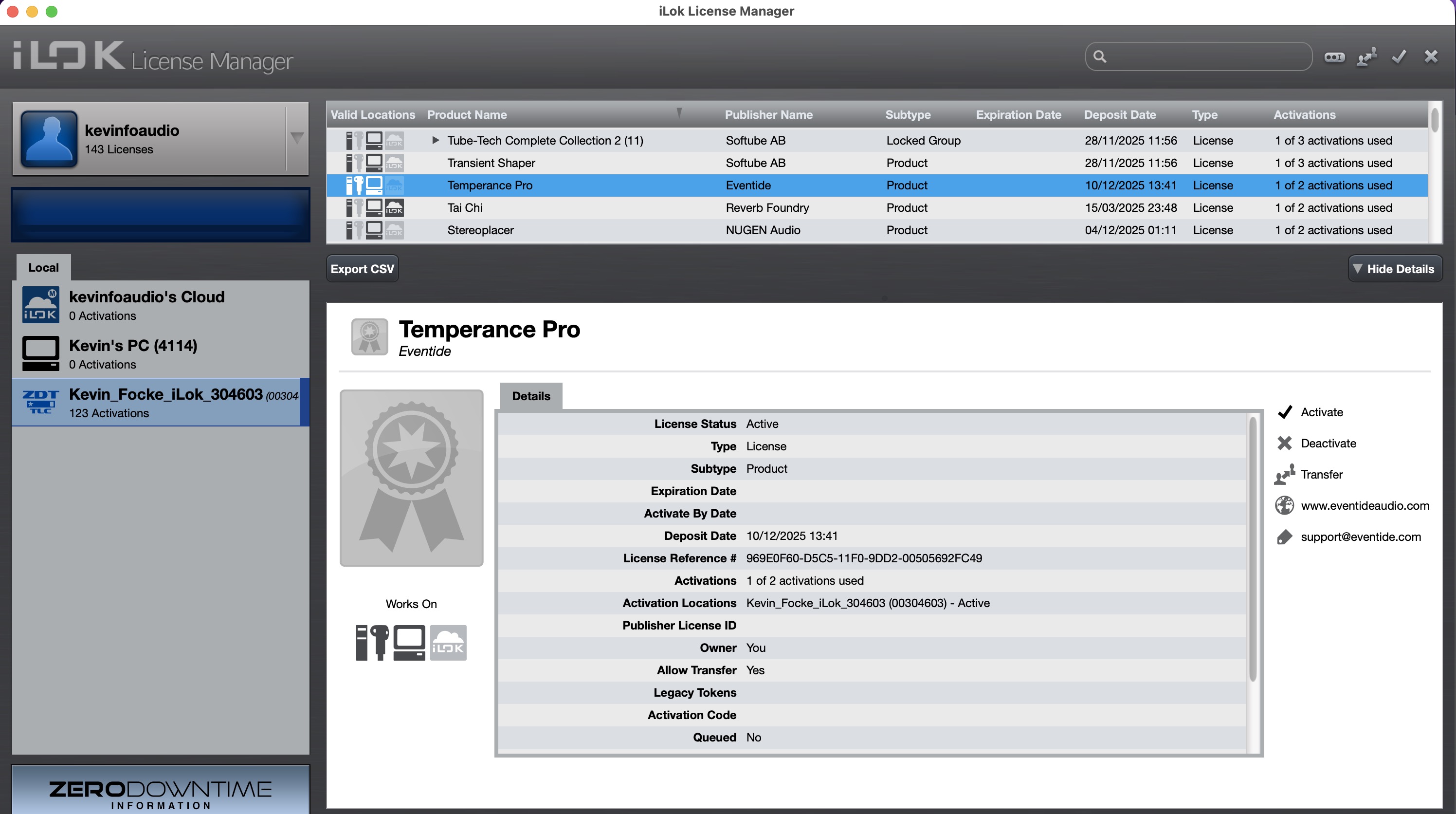 Eventide Temperance Pro